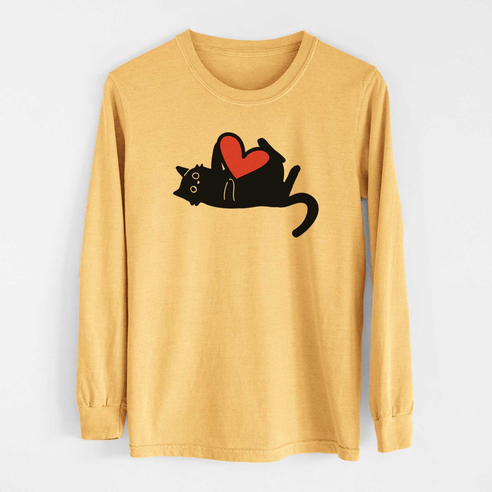 Love Always Black Cat - Smash - Heavyweight 100% Cotton Long Sleeve