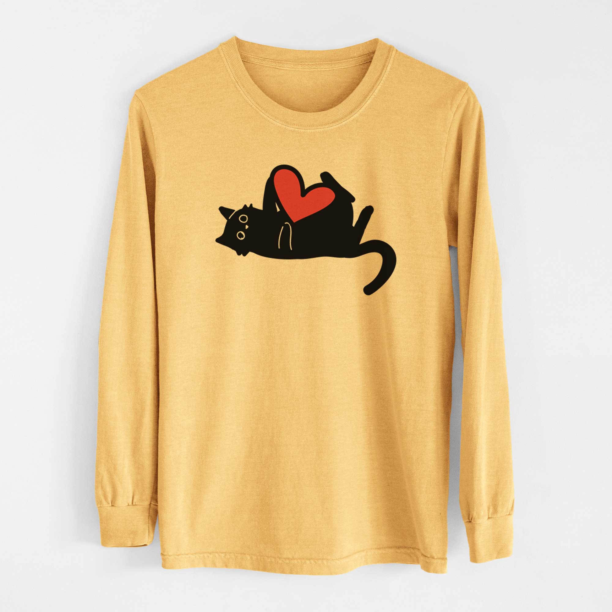 Love Always Black Cat - Smash - Heavyweight 100% Cotton Long Sleeve