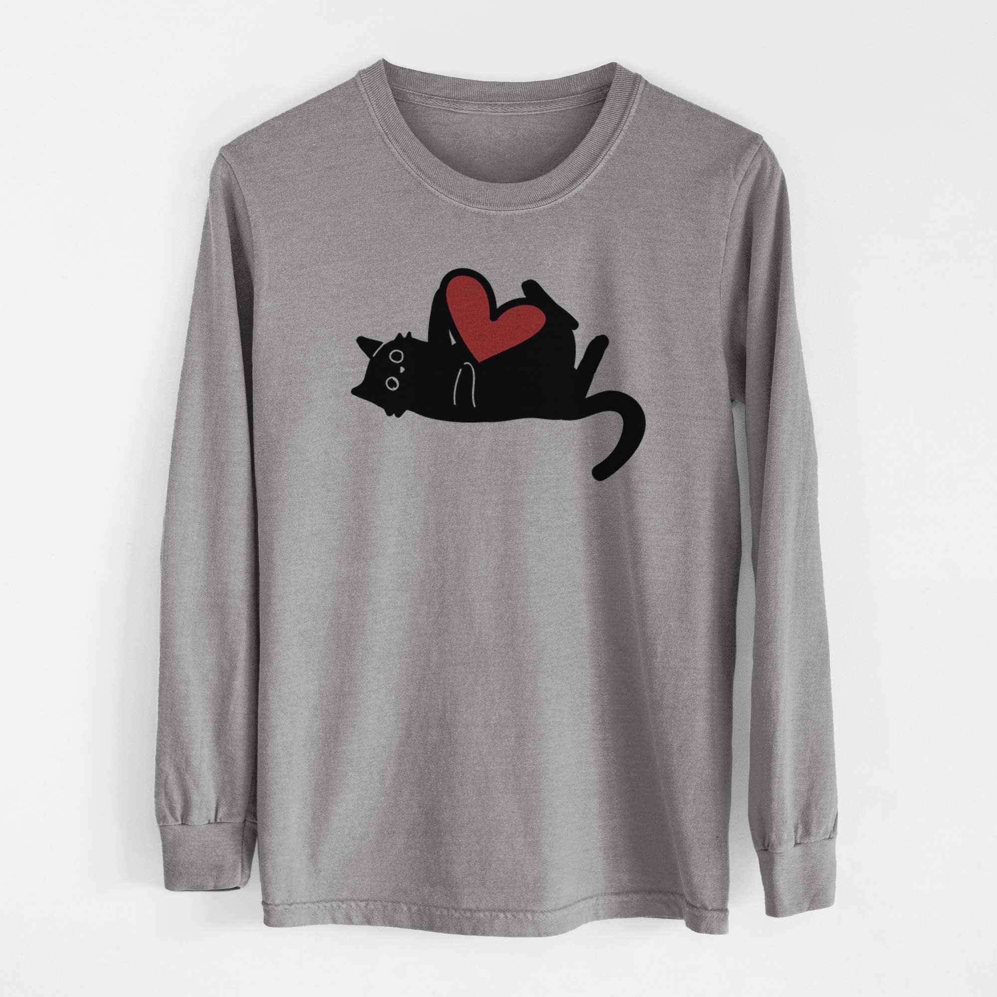 Love Always Black Cat - Smash - Heavyweight 100% Cotton Long Sleeve