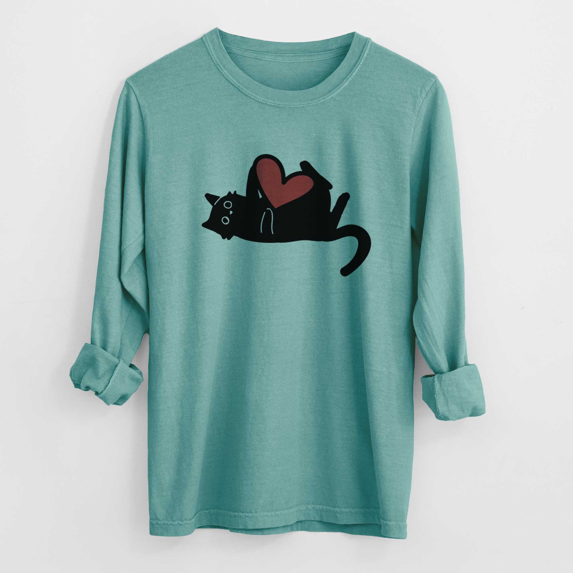 Love Always Black Cat - Smash - Heavyweight 100% Cotton Long Sleeve