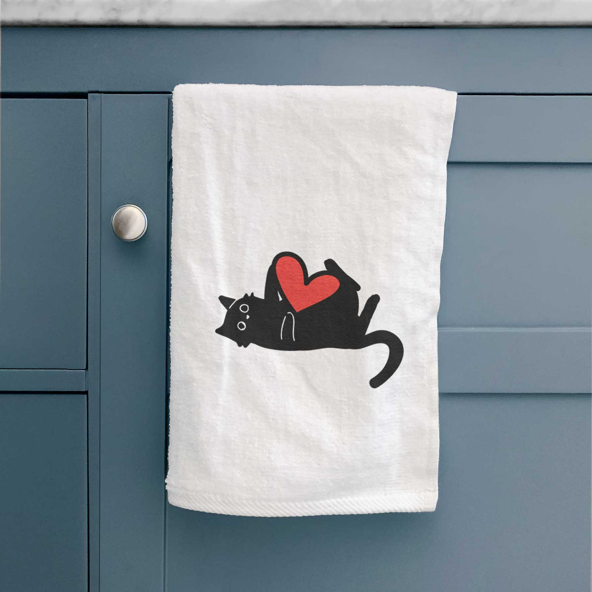 Love Always Black Cat - Smash - Decorative Hand Towel