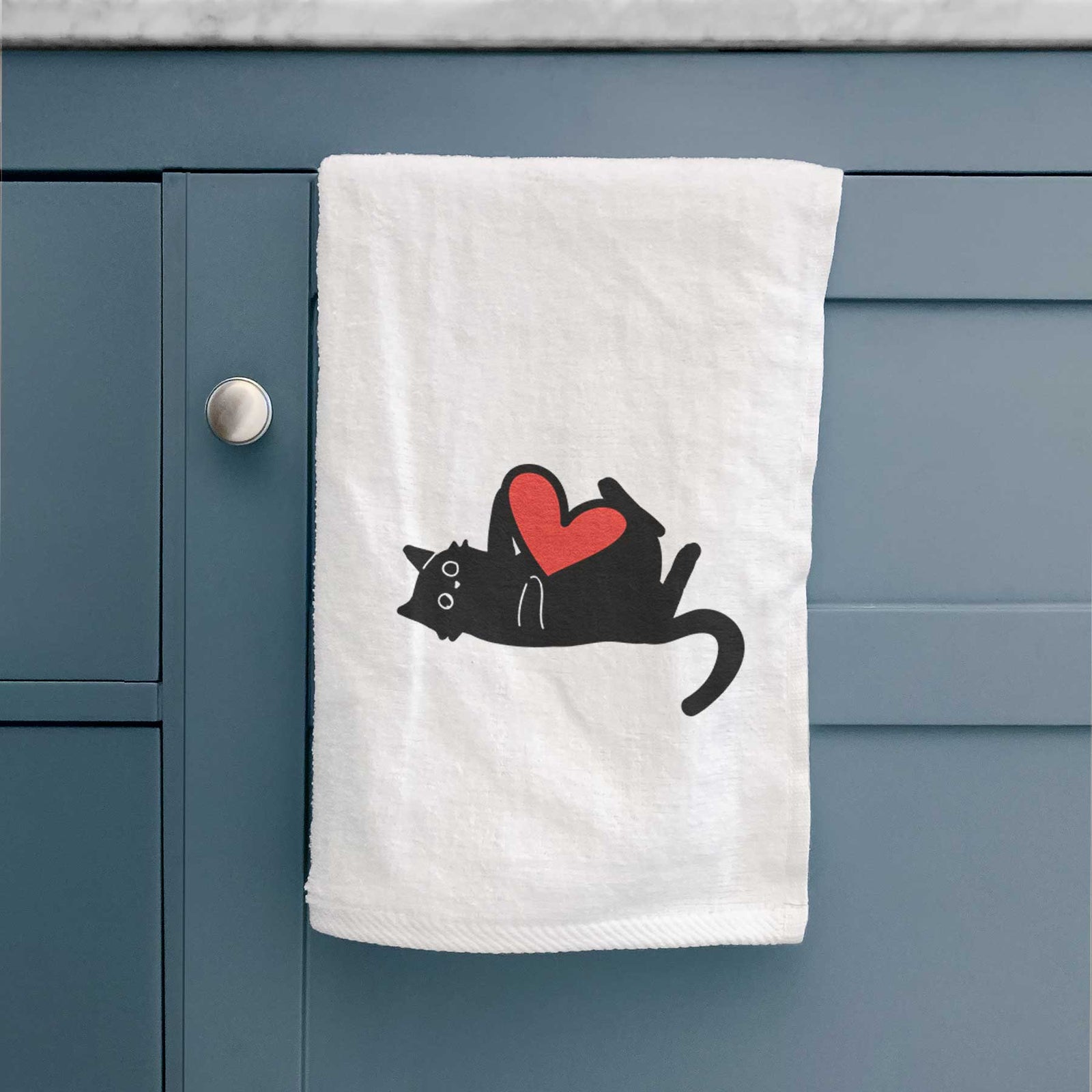 Love Always Black Cat - Smash - Decorative Hand Towel