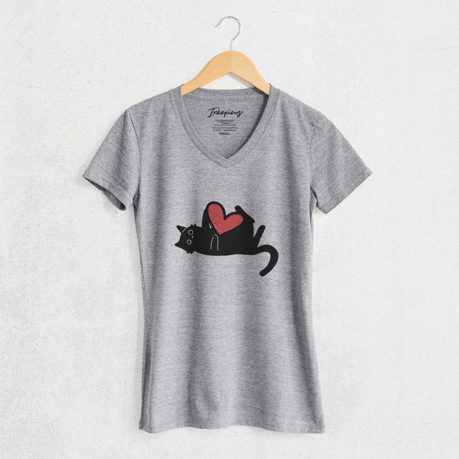 Love Always Black Cat - Smash - Women's V-neck Shirt