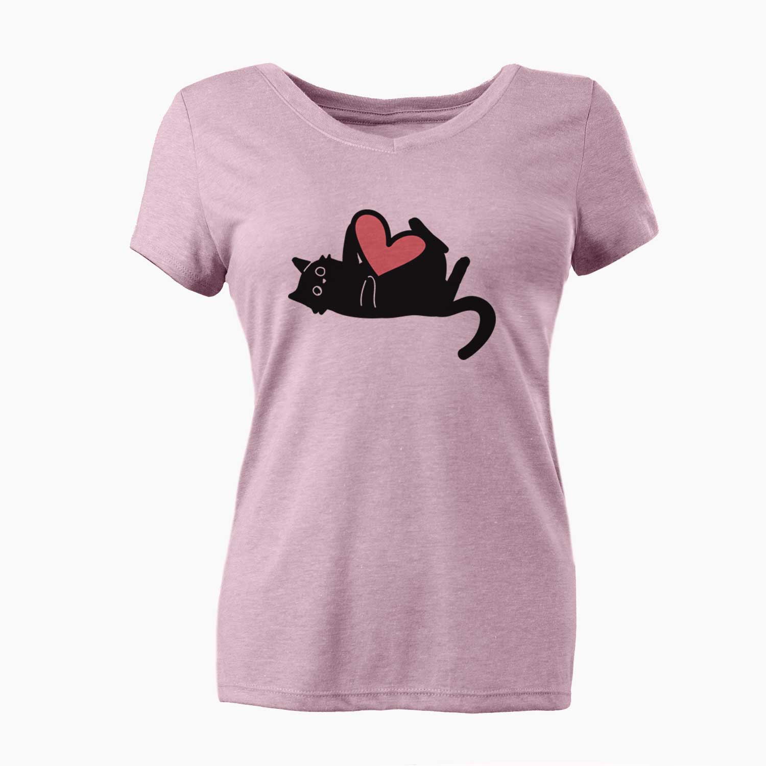 Love Always Black Cat - Smash - Women's V-neck Shirt