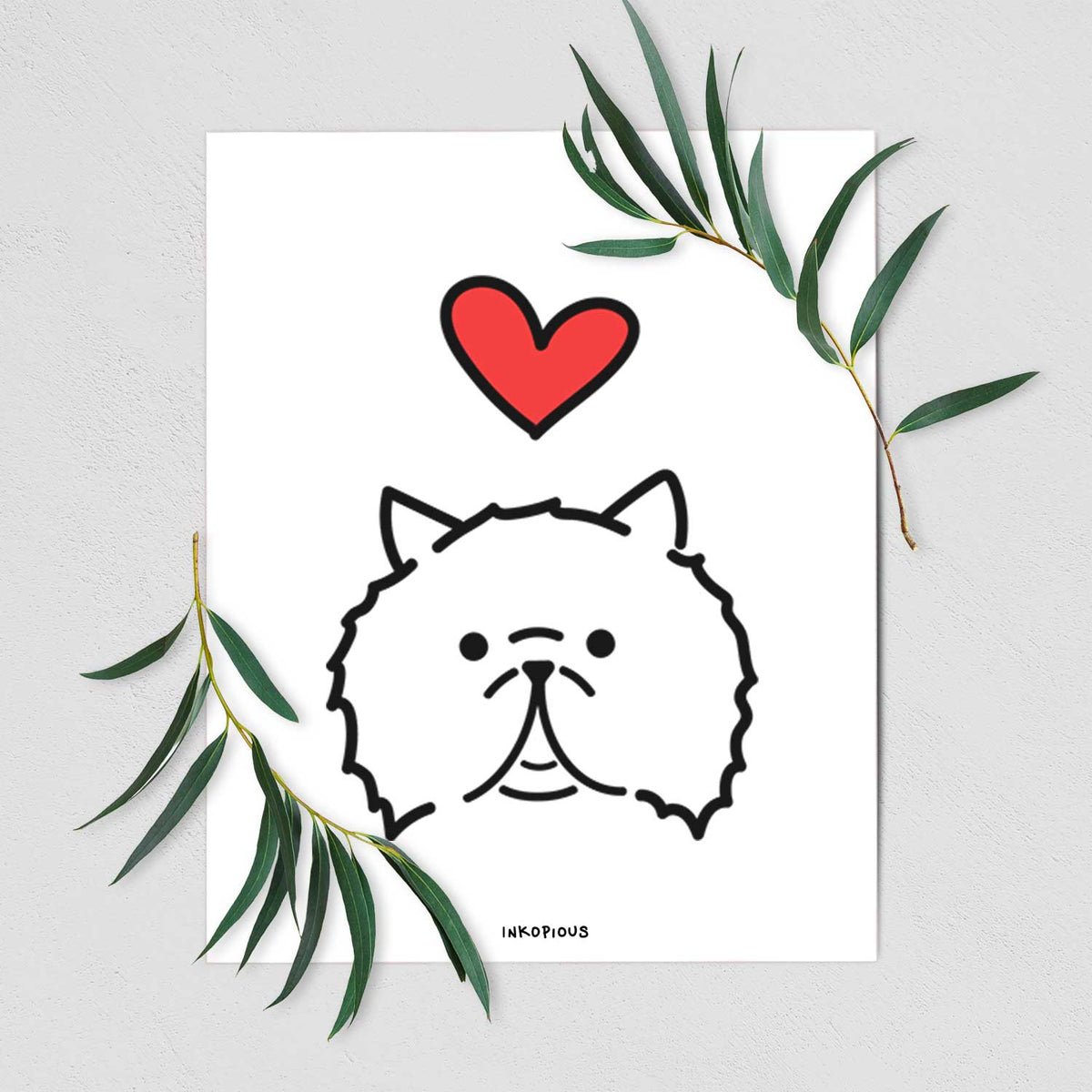 Love Always Persian Cat - Smoosh Art Print