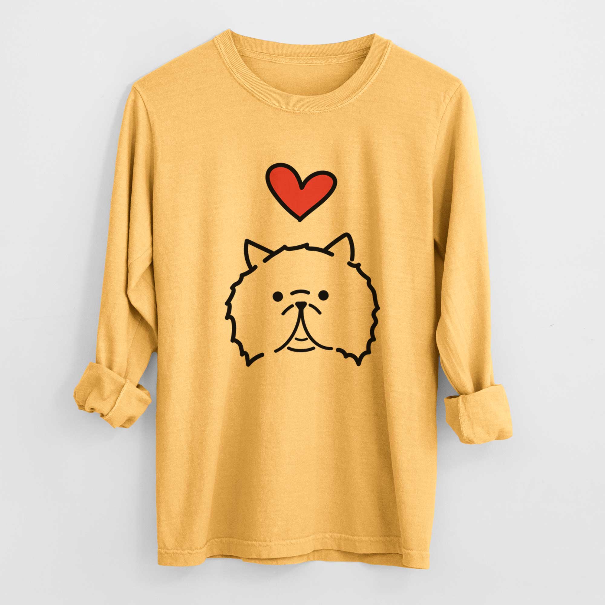 Love Always Persian Cat - Smoosh - Heavyweight 100% Cotton Long Sleeve