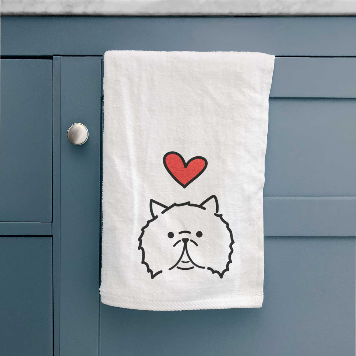 Love Always Persian Cat - Smoosh - Decorative Hand Towel