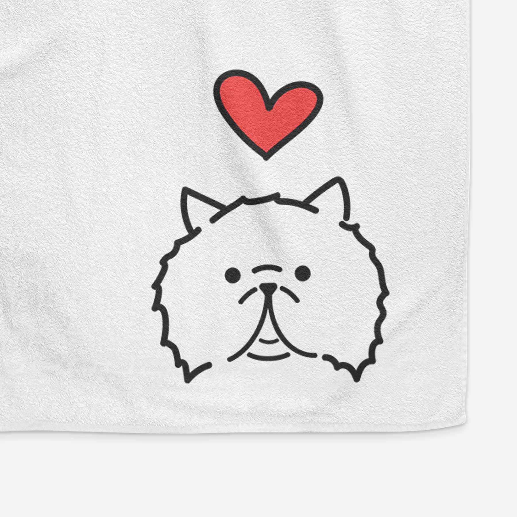 Love Always Persian Cat - Smoosh - Decorative Hand Towel