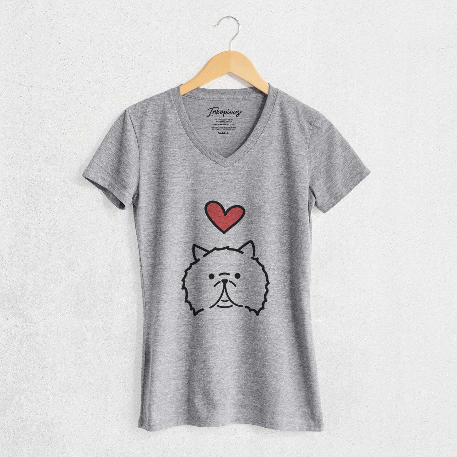 Love Always Persian Cat - Smoosh - Women's V-neck Shirt