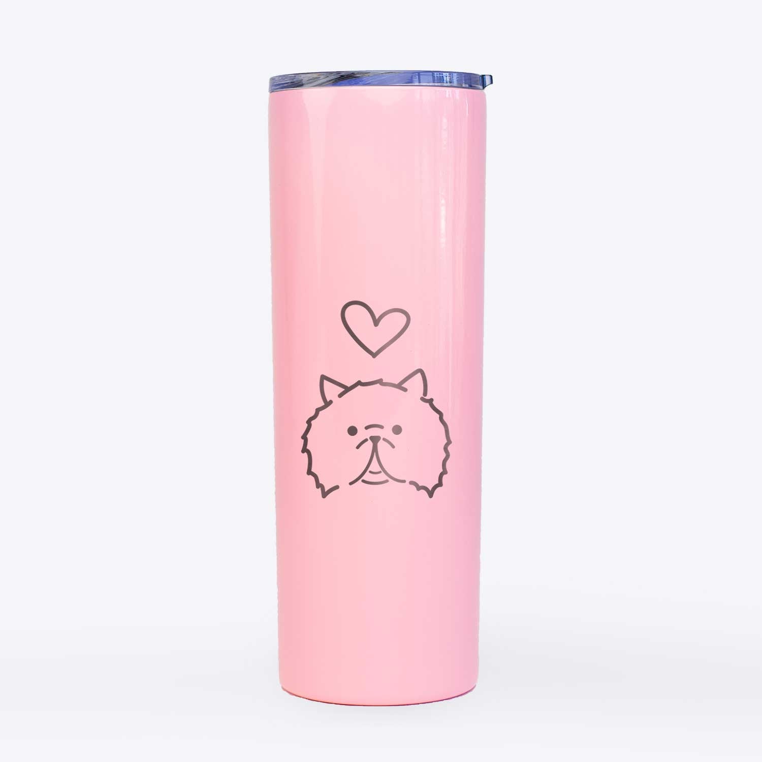 Love Always Persian Cat - Smoosh - 20oz Skinny Tumbler