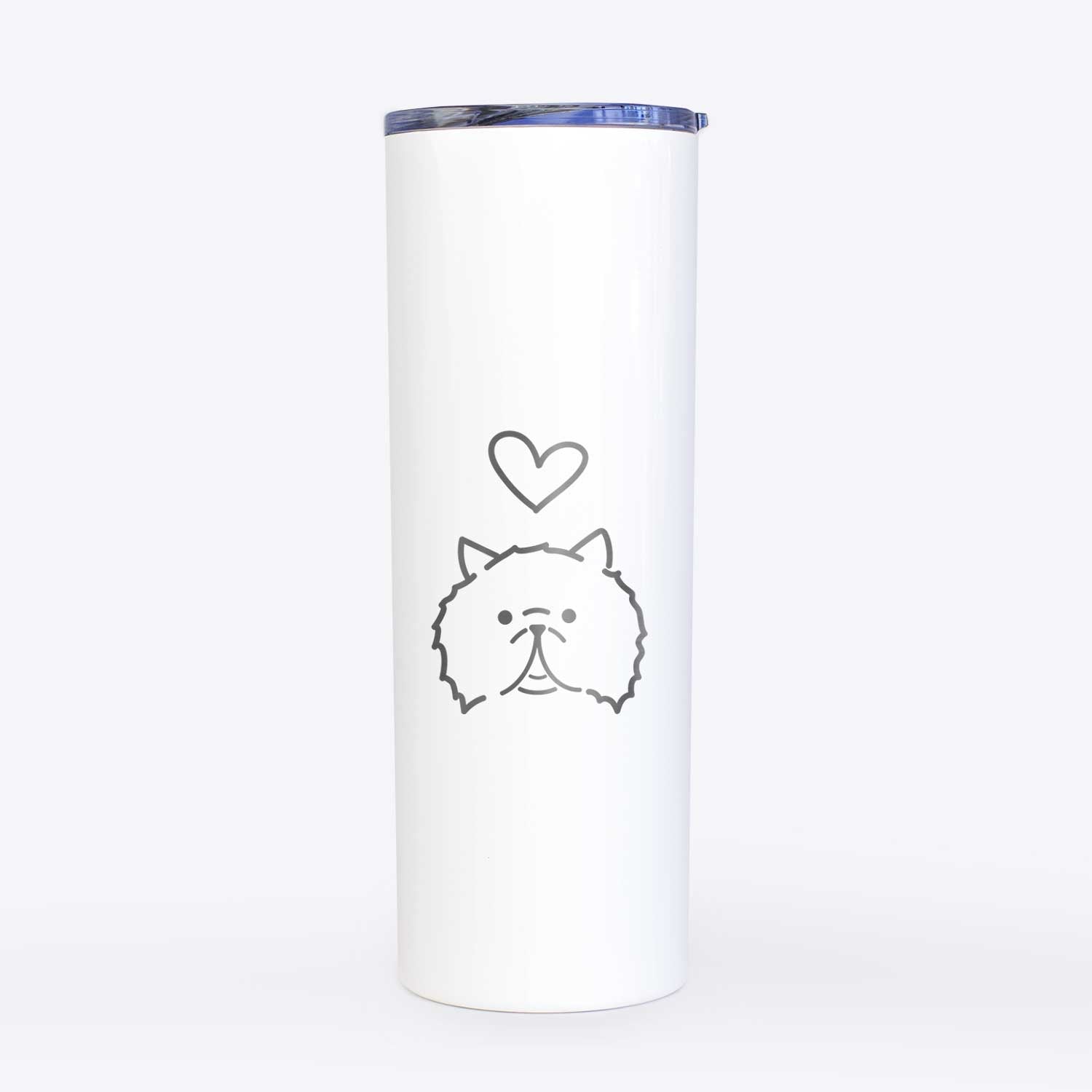 Love Always Persian Cat - Smoosh - 20oz Skinny Tumbler