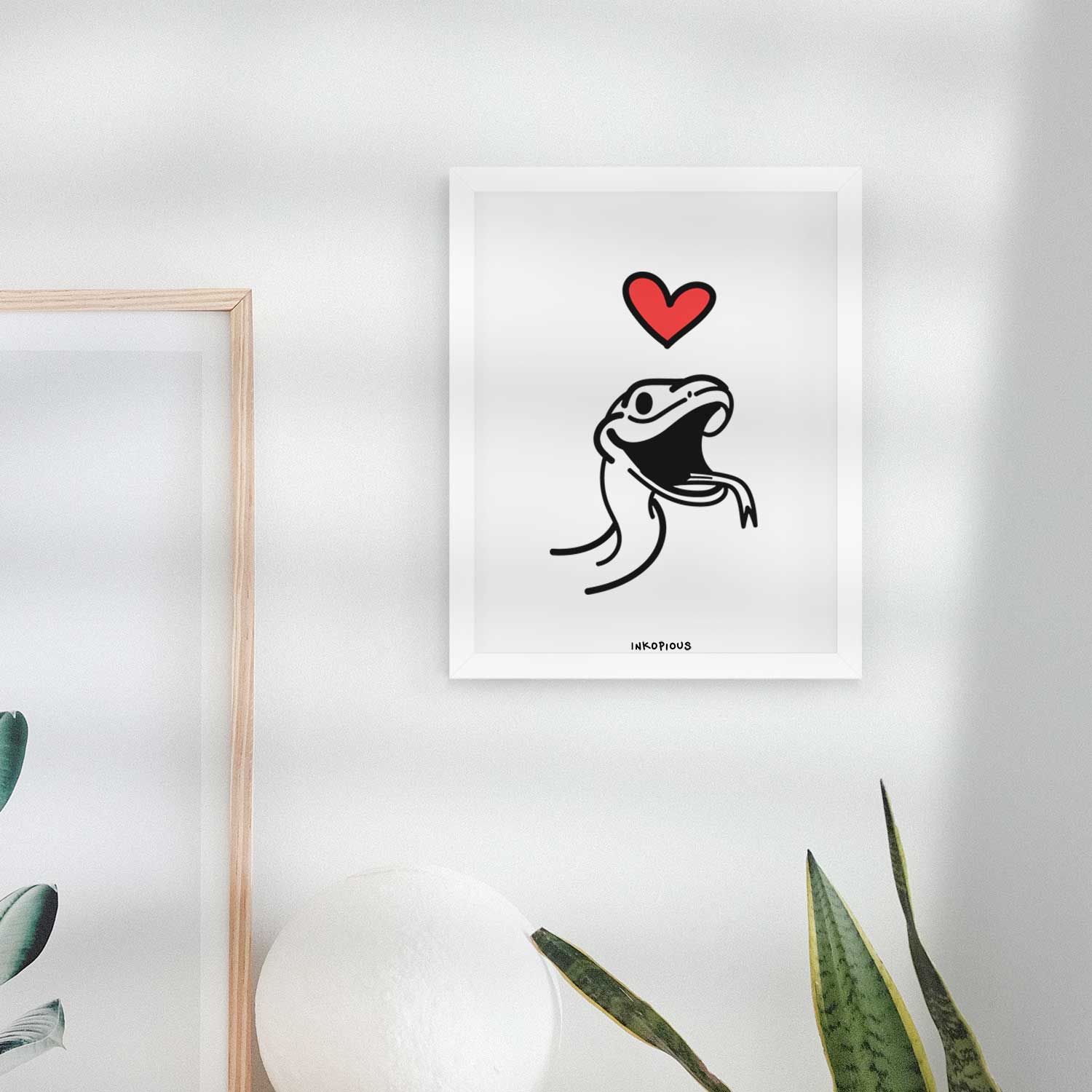 Love Always Snake - Spike Art Print