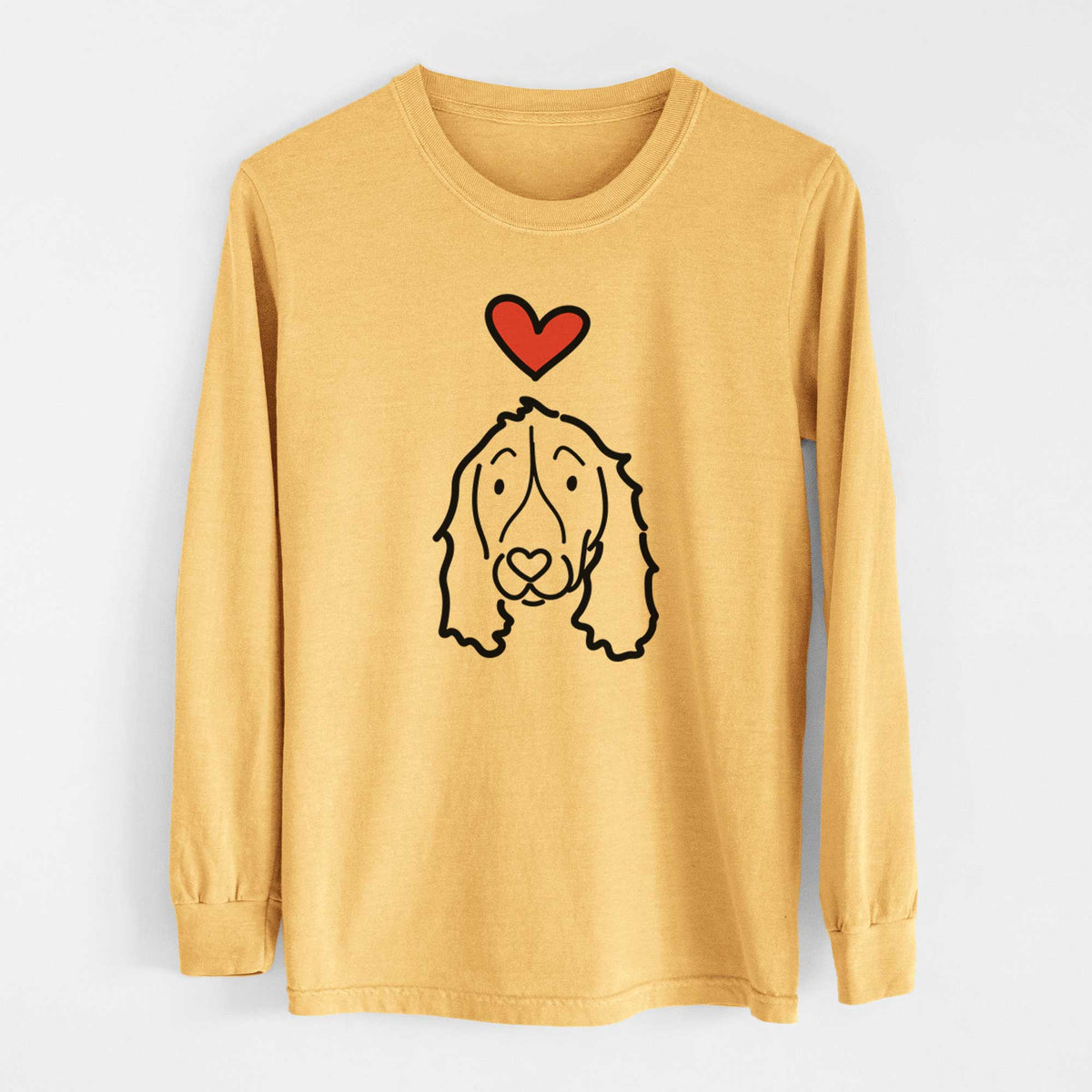 Love Always English Springer Spaniel - Heavyweight 100% Cotton Long Sleeve