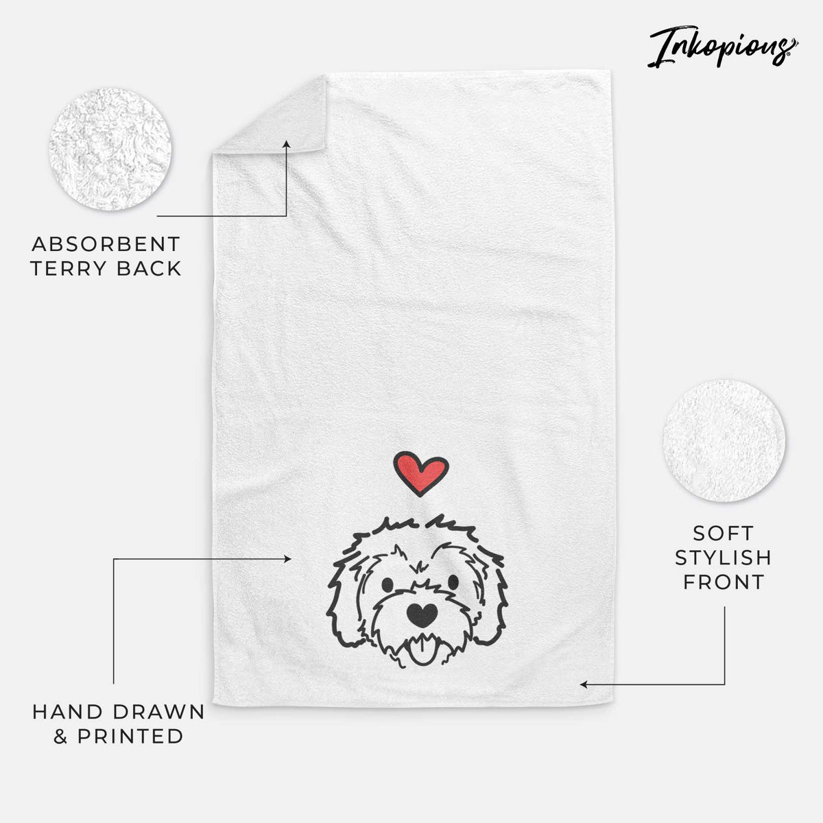 Love Always Cockapoo - Sprinkles - Decorative Hand Towel