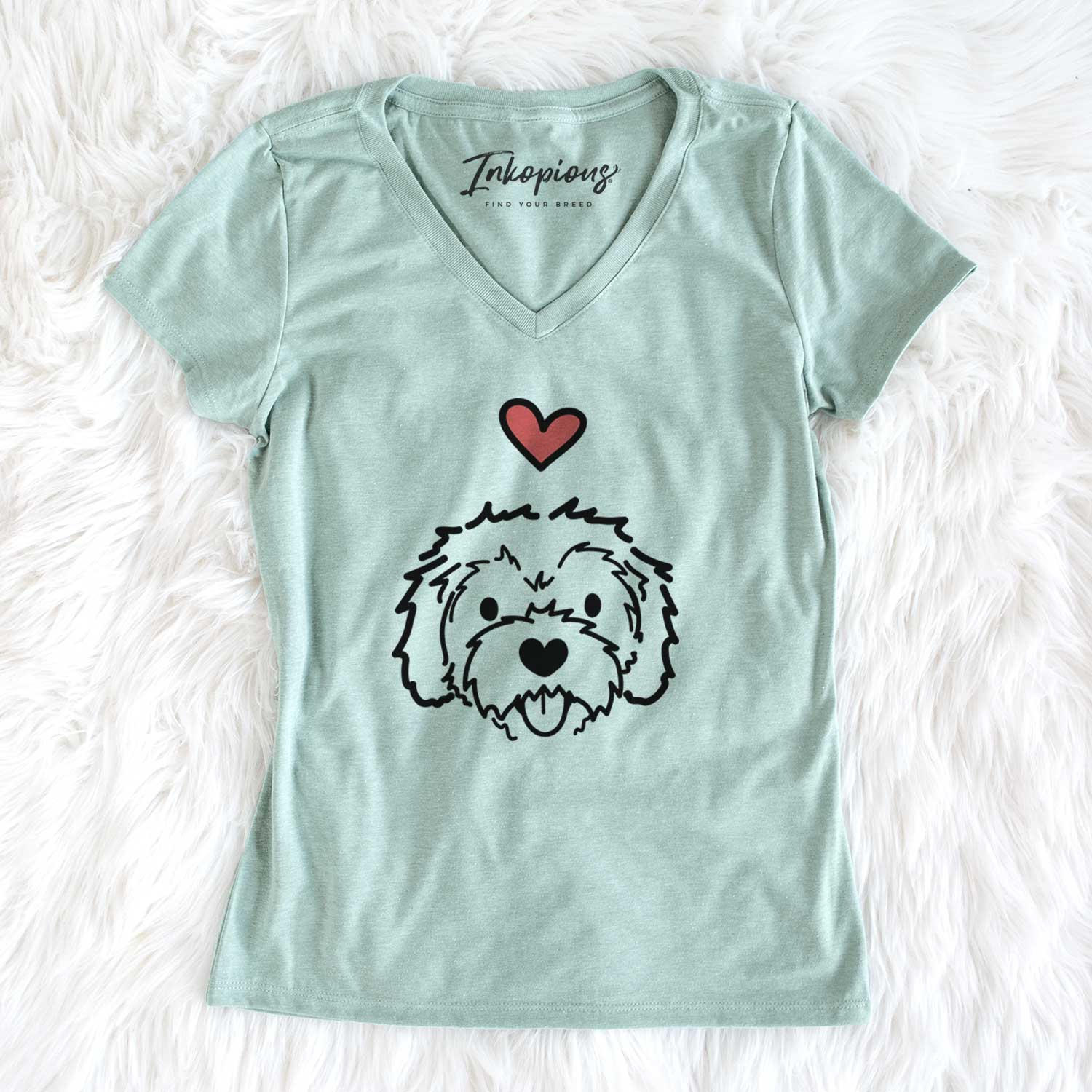 Love Always Cockapoo - Sprinkles - Women's V-neck Shirt