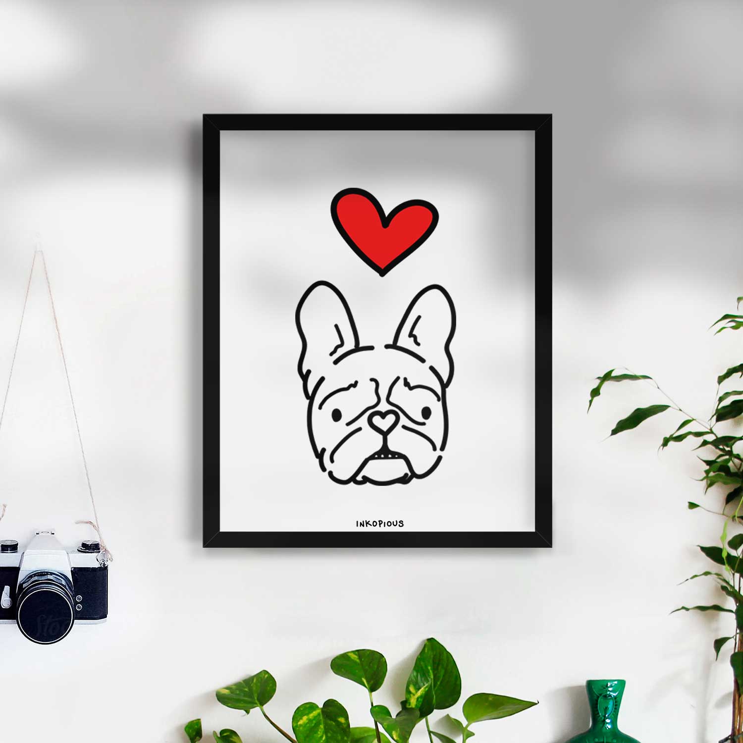 Love Always French Bulldog - Squishy Art Print