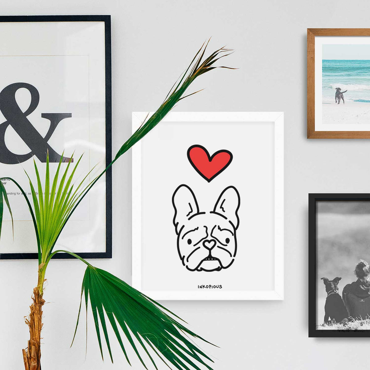 Love Always French Bulldog - Squishy Art Print