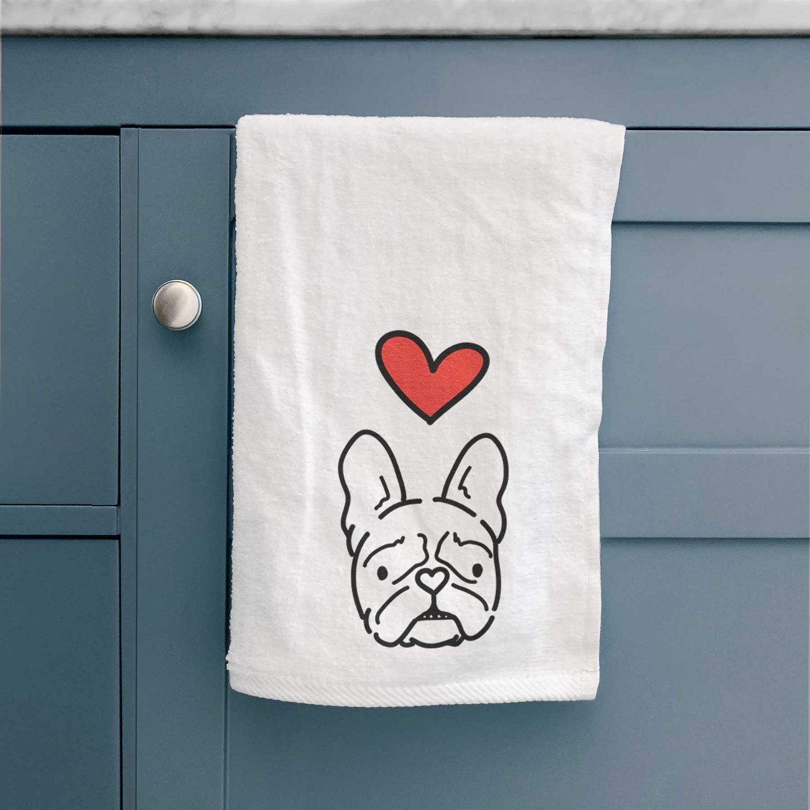 Love Always French Bulldog - Squishy - Decorative Hand Towel