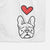 Love Always French Bulldog - Squishy - Decorative Hand Towel