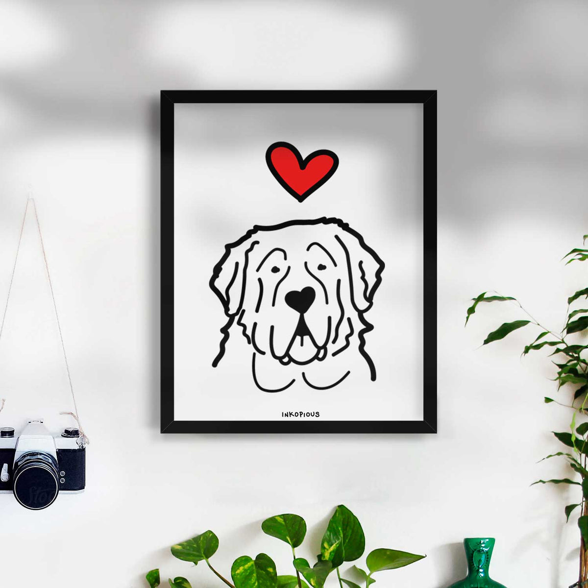 Love Always Saint Bernard Art Print