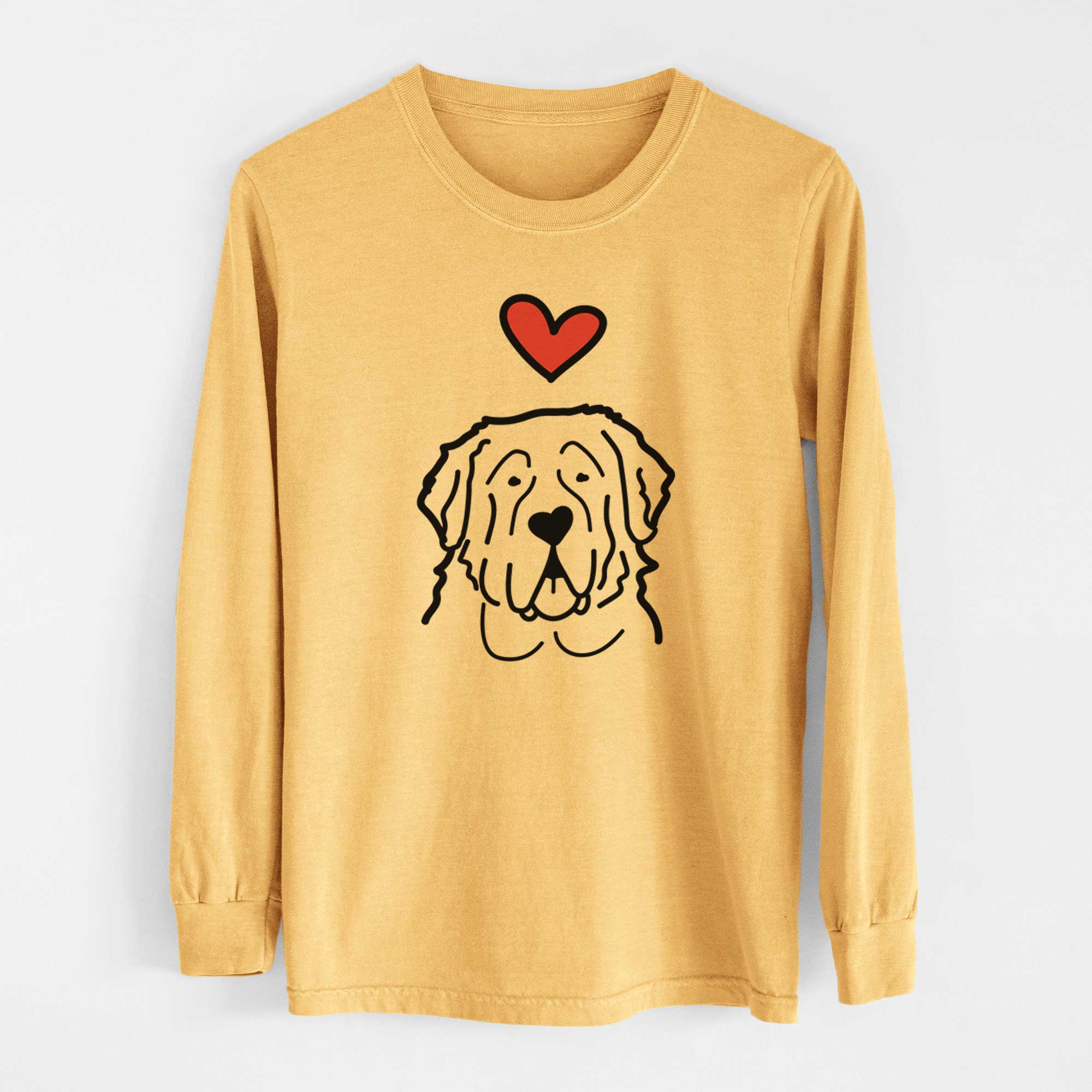 Love Always Saint Bernard - Heavyweight 100% Cotton Long Sleeve