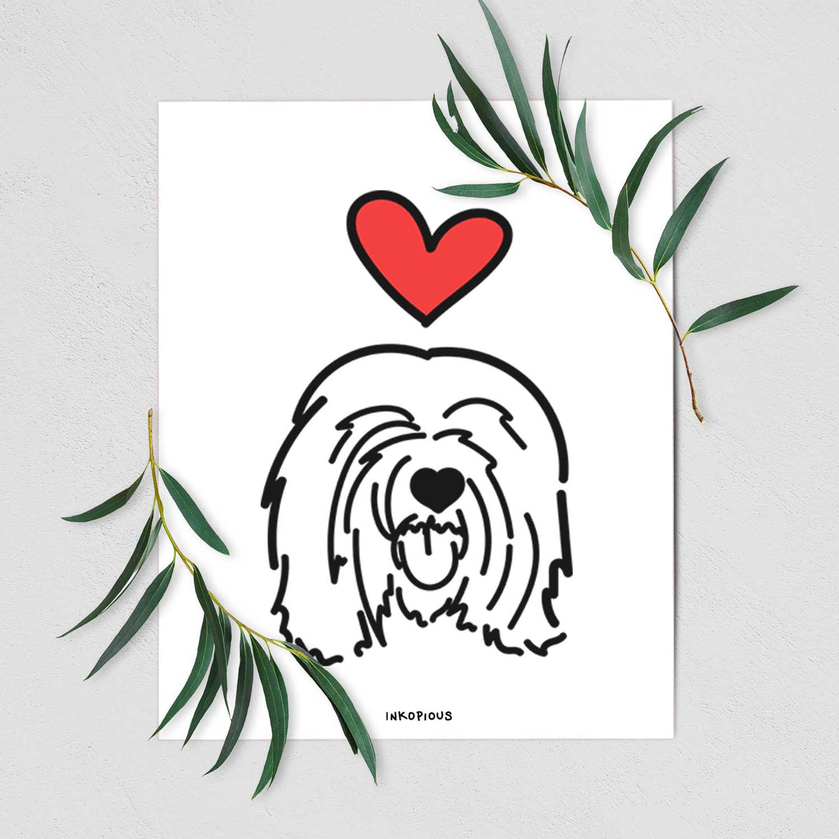 Love Always Tibetan Mastiff - Stan Art Print
