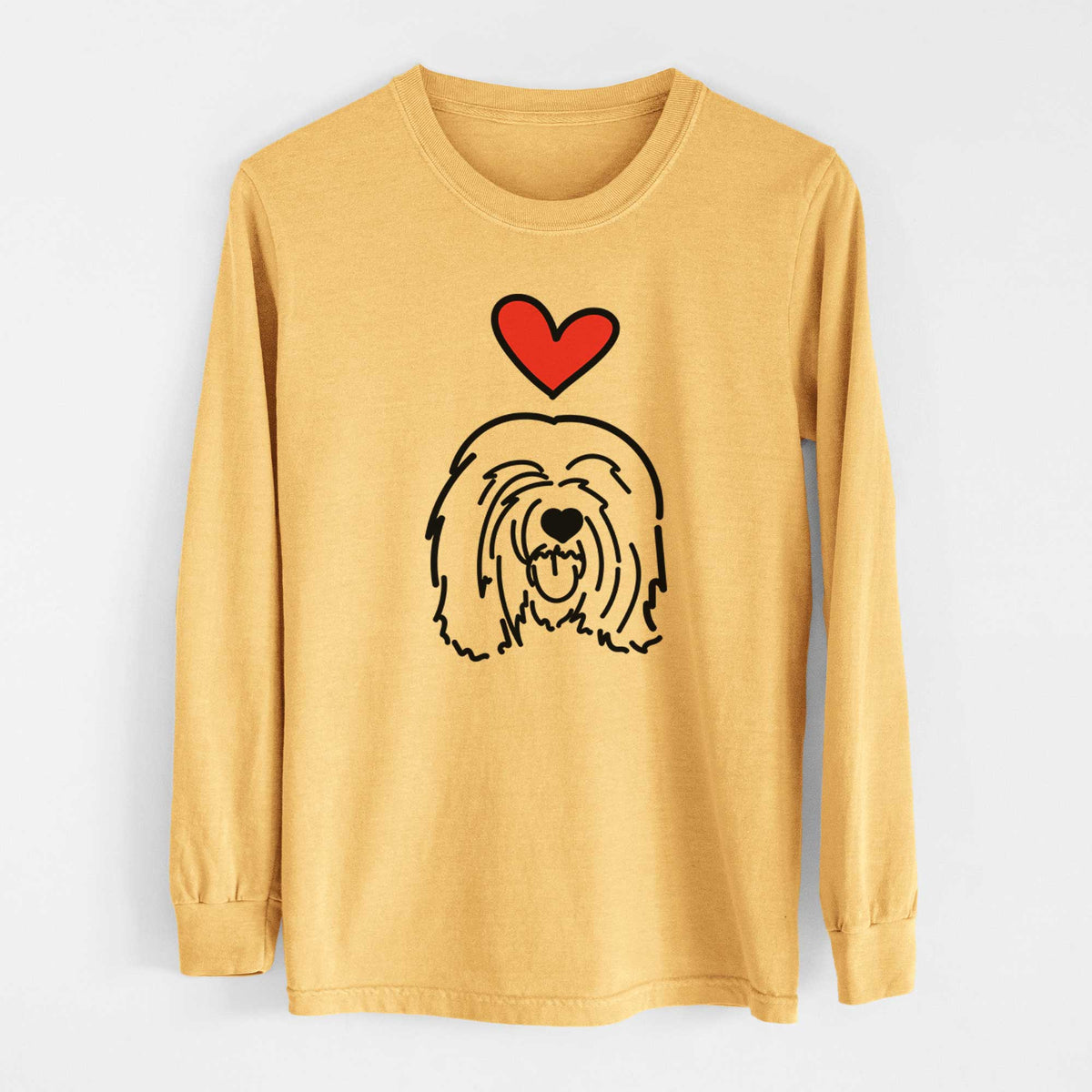 Love Always Tibetan Mastiff - Stan - Heavyweight 100% Cotton Long Sleeve