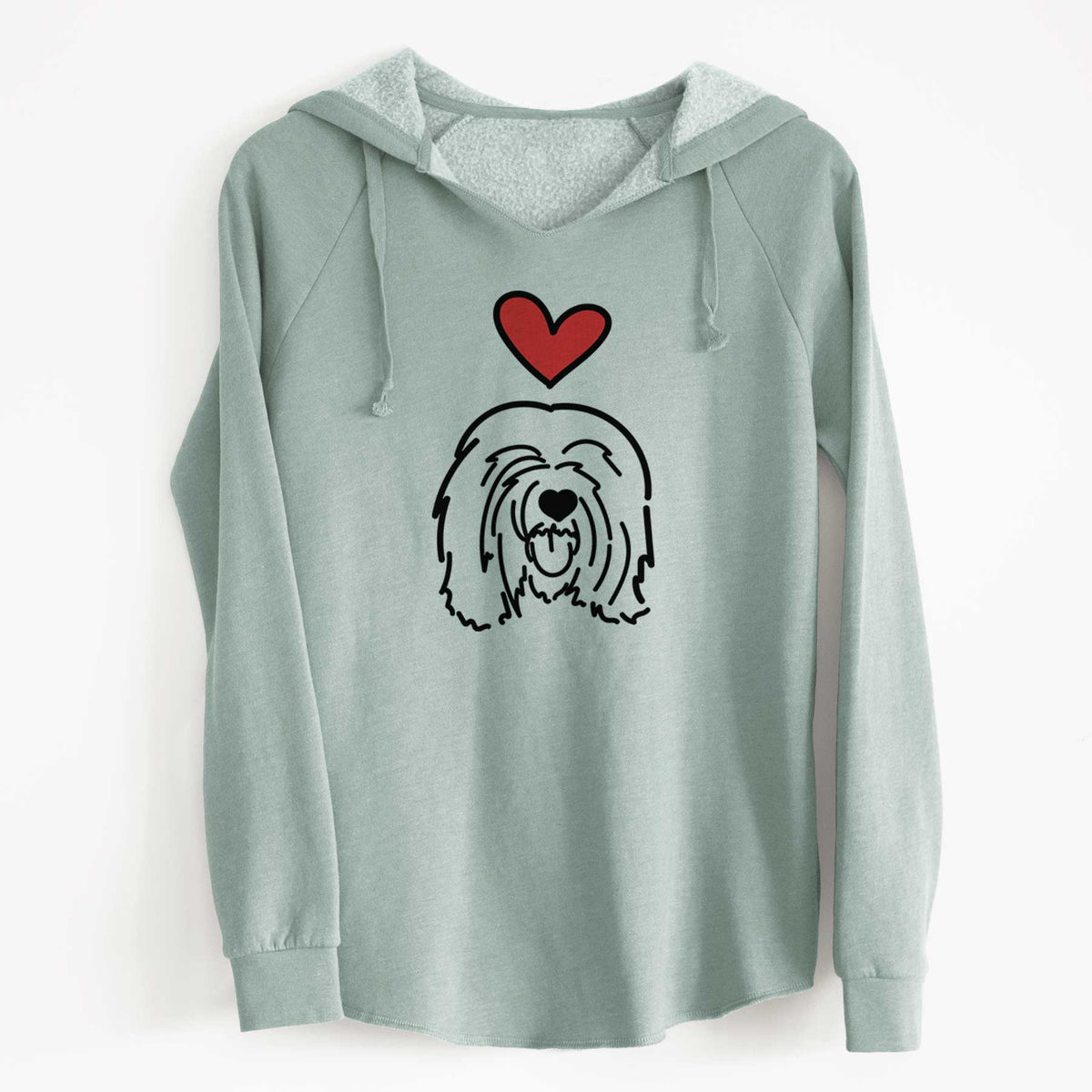 Love Always Tibetan Mastiff - Stan - Cali Wave Hooded Sweatshirt
