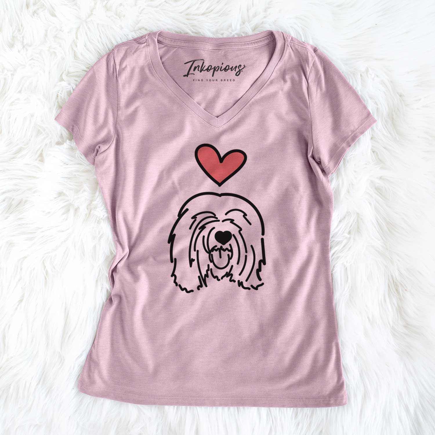 Love Always Tibetan Mastiff - Stan - Women's V-neck Shirt