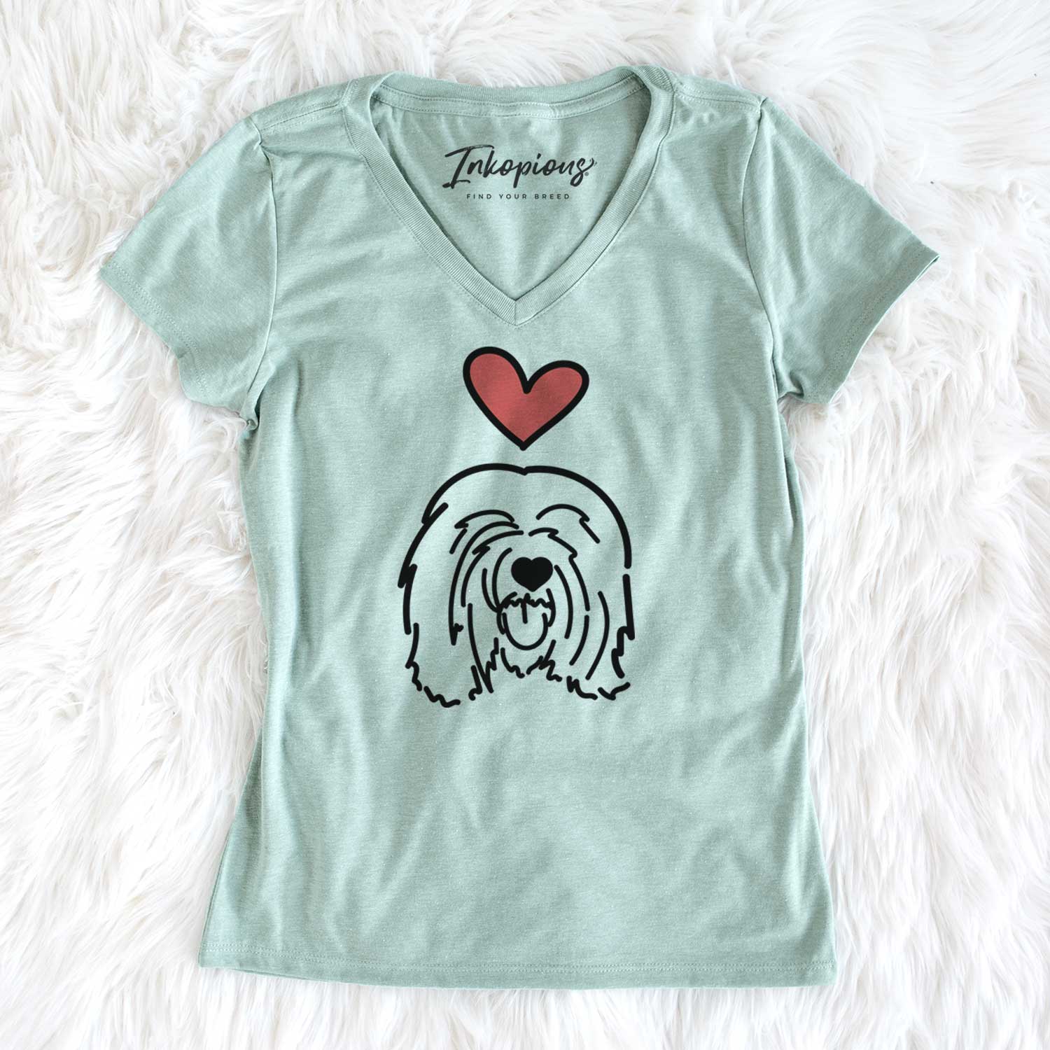Love Always Tibetan Mastiff - Stan - Women's V-neck Shirt
