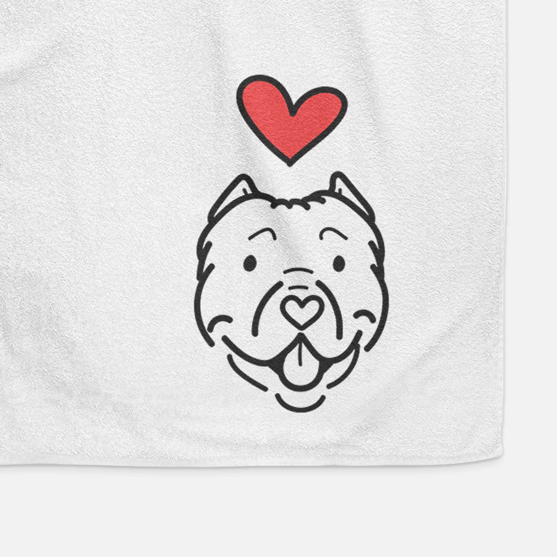 Love Always American Bully - Tank - Decorative Hand Towel