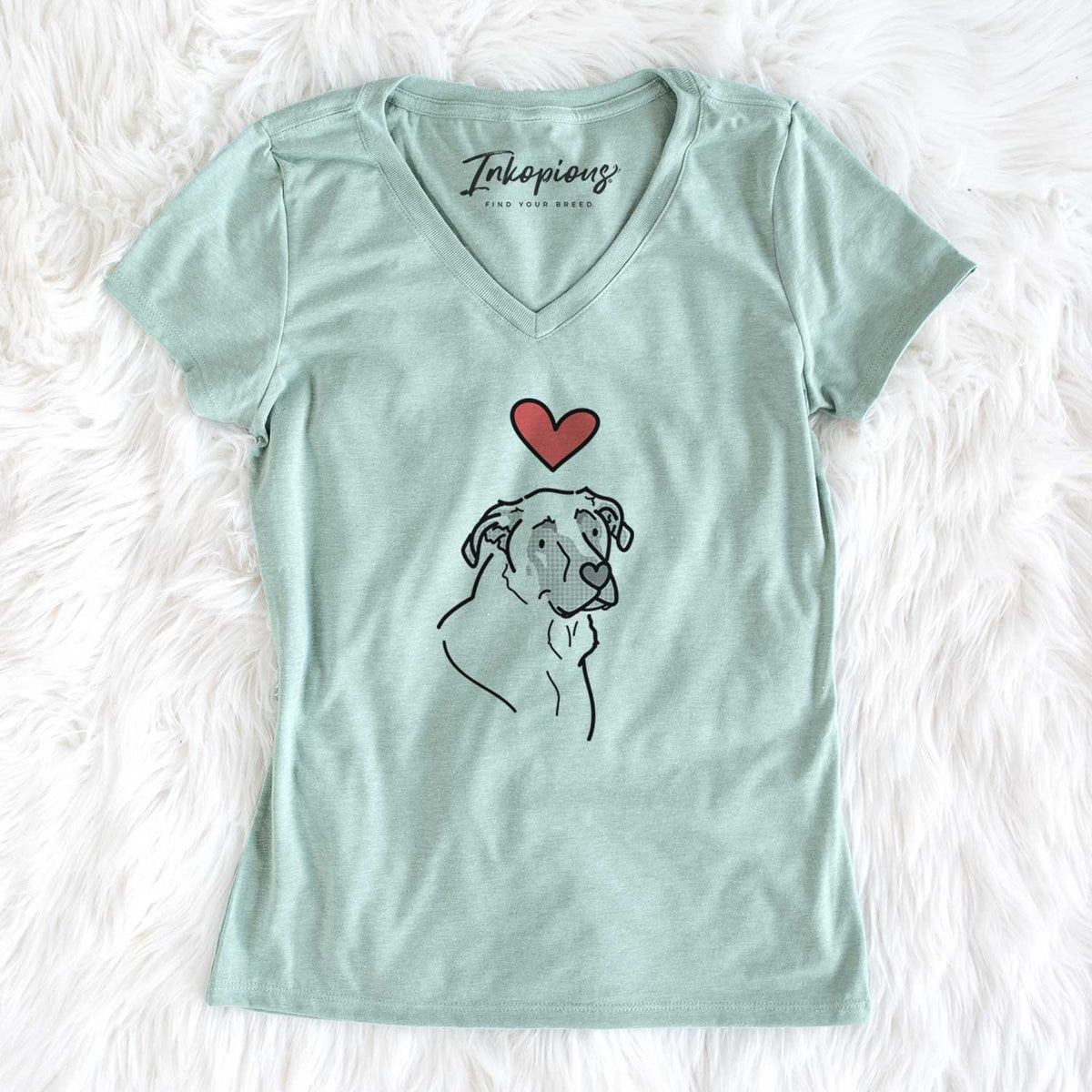 Love Always Mastiff German Shepherd Mix - Tank - Women&#39;s V-neck Shirt