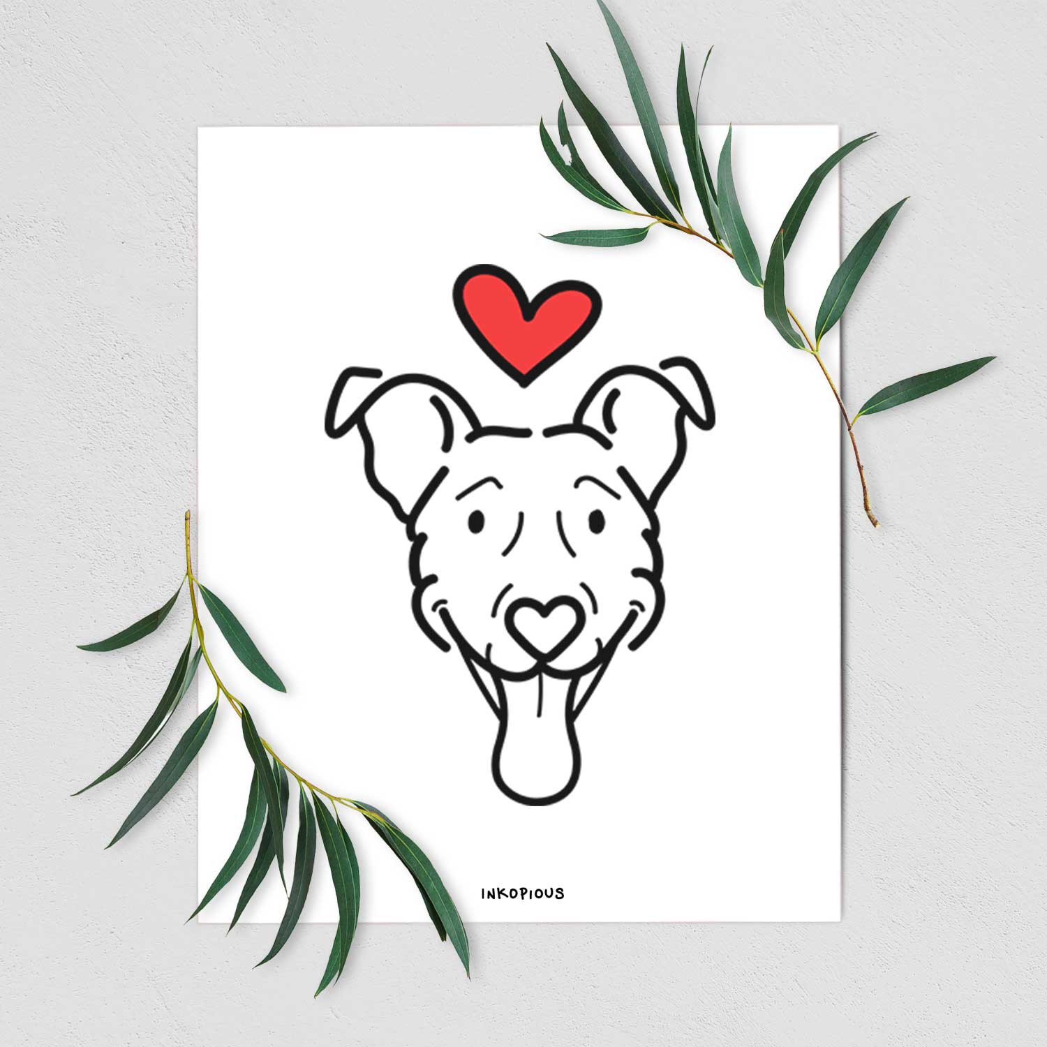 Love Always Vizsla Mix - Tegan Art Print