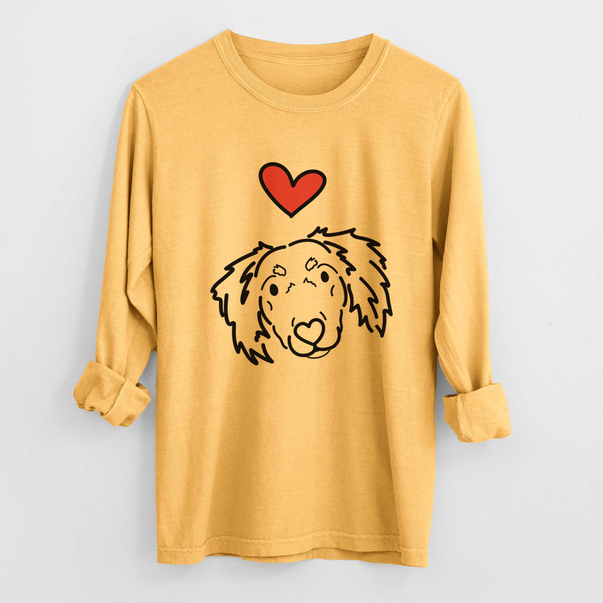 Love Always Dachshund Mix - Tilly - Heavyweight 100% Cotton Long Sleeve