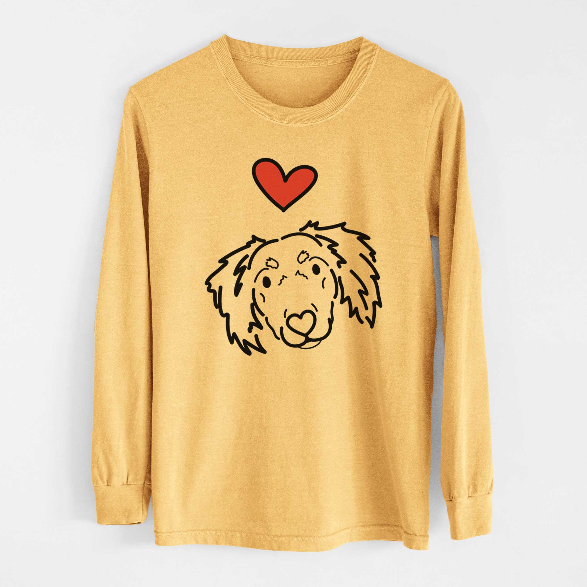 Love Always Dachshund Mix - Tilly - Heavyweight 100% Cotton Long Sleeve