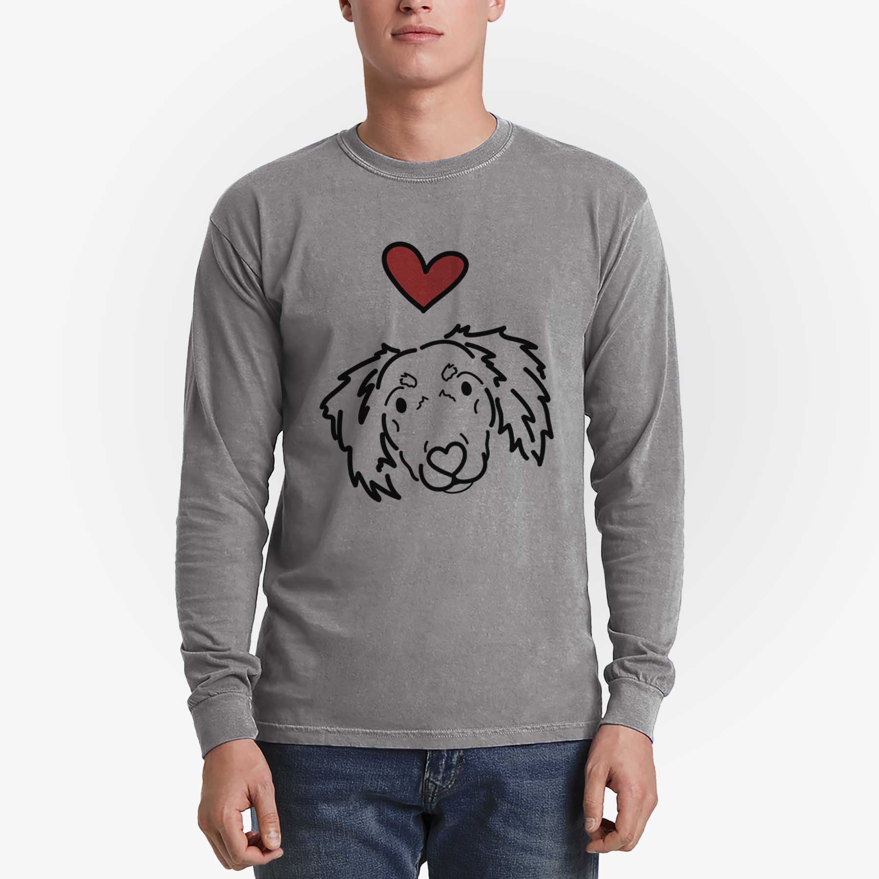 Love Always Dachshund Mix - Tilly - Heavyweight 100% Cotton Long Sleeve