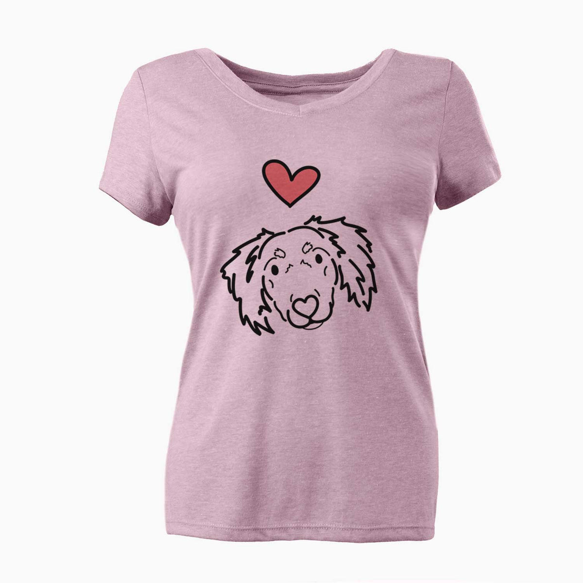 Love Always Dachshund Mix - Tilly - Women's V-neck Shirt