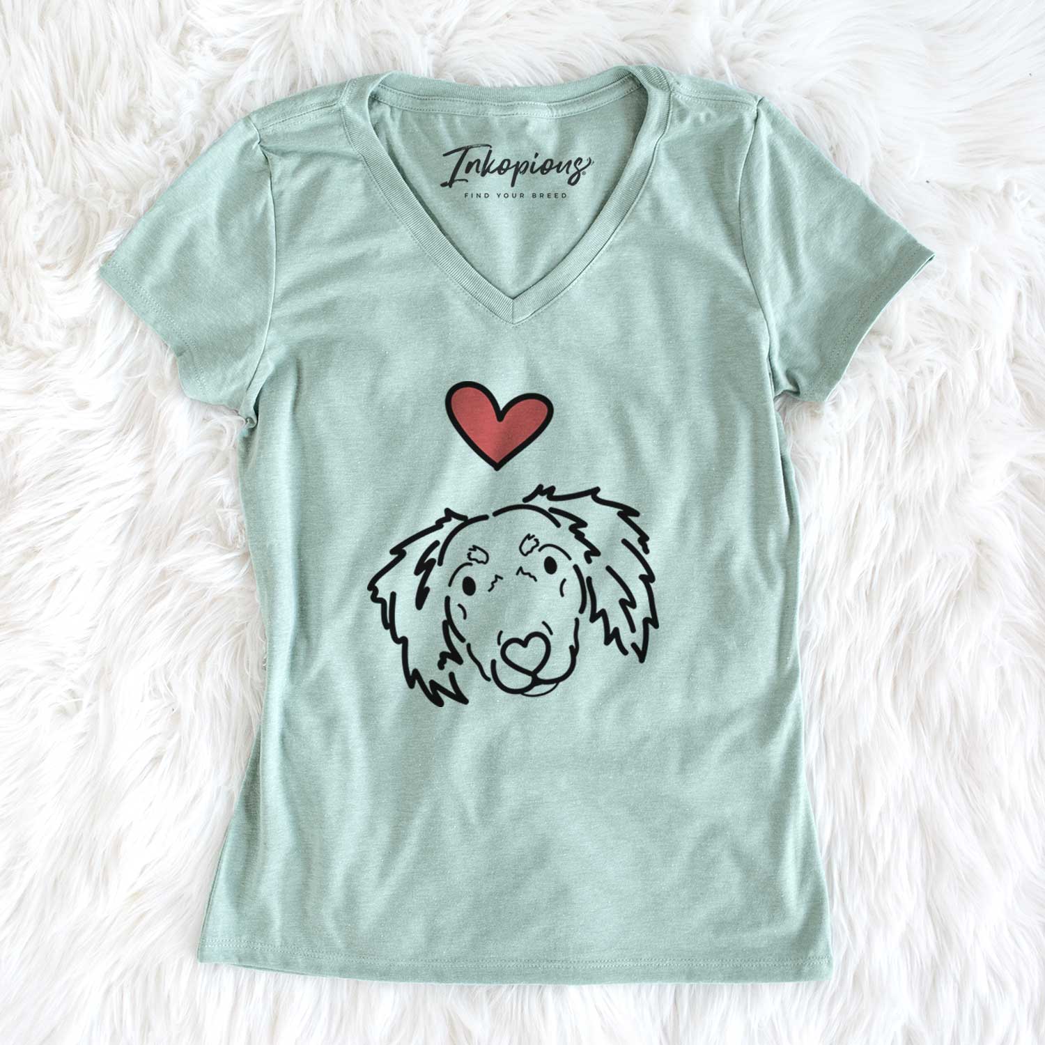 Love Always Dachshund Mix - Tilly - Women's V-neck Shirt