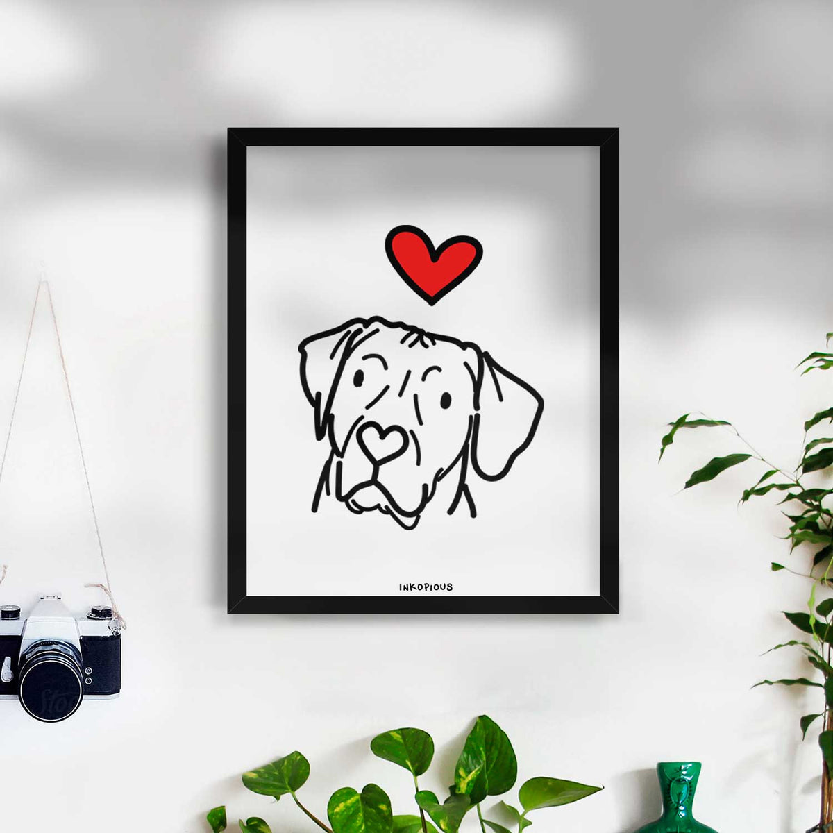 Love Always Rhodesian Ridgeback - Tito Art Print