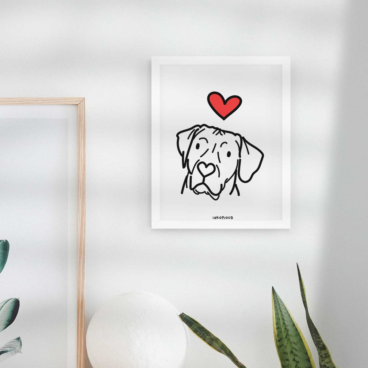 Love Always Rhodesian Ridgeback - Tito Art Print