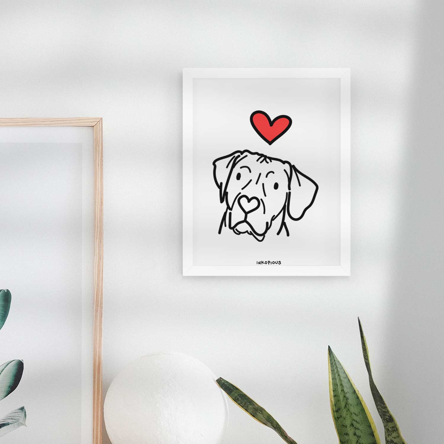 Love Always Rhodesian Ridgeback - Tito Art Print