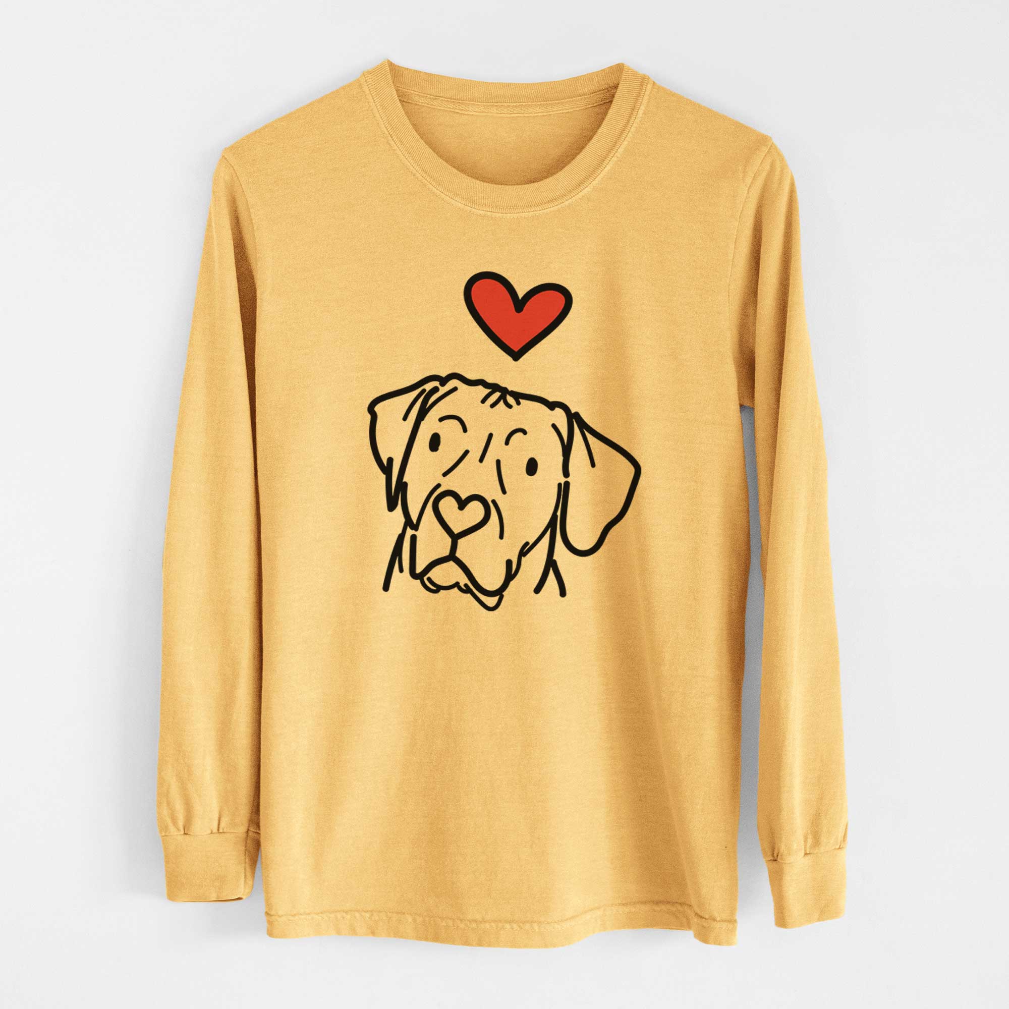 Love Always Rhodesian Ridgeback - Tito - Heavyweight 100% Cotton Long Sleeve