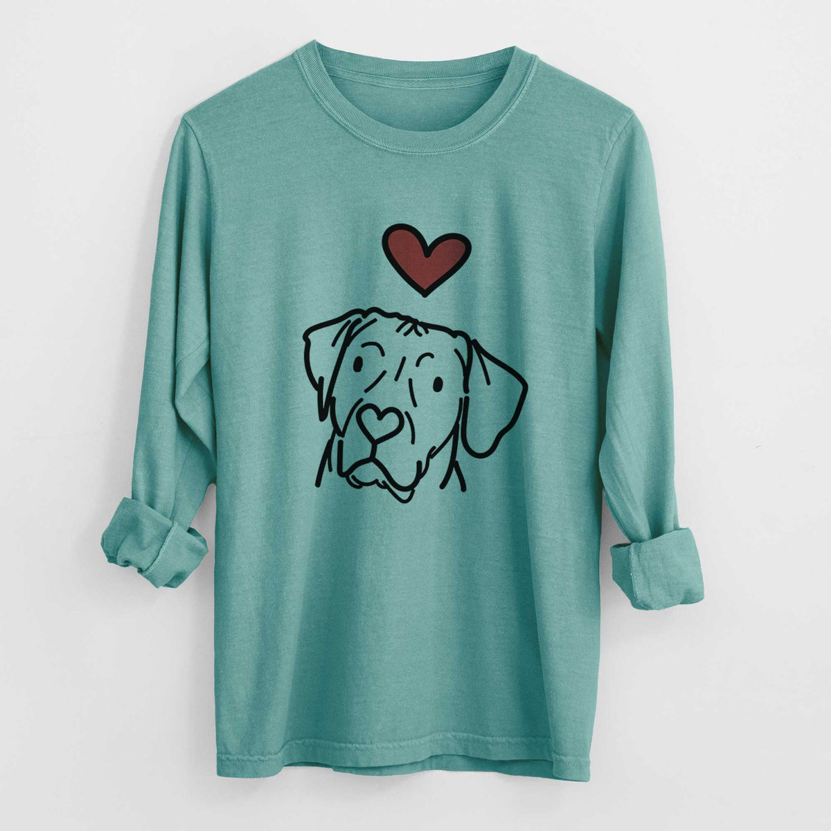 Love Always Rhodesian Ridgeback - Tito - Heavyweight 100% Cotton Long Sleeve