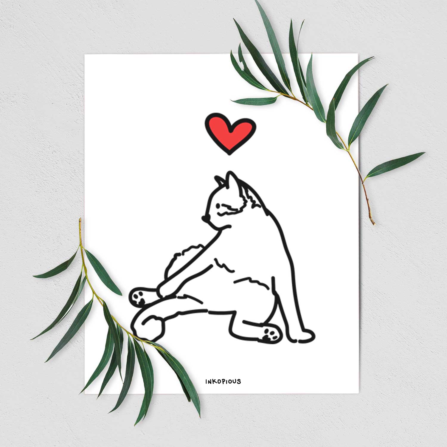 Love Always Cat - Tom Art Print