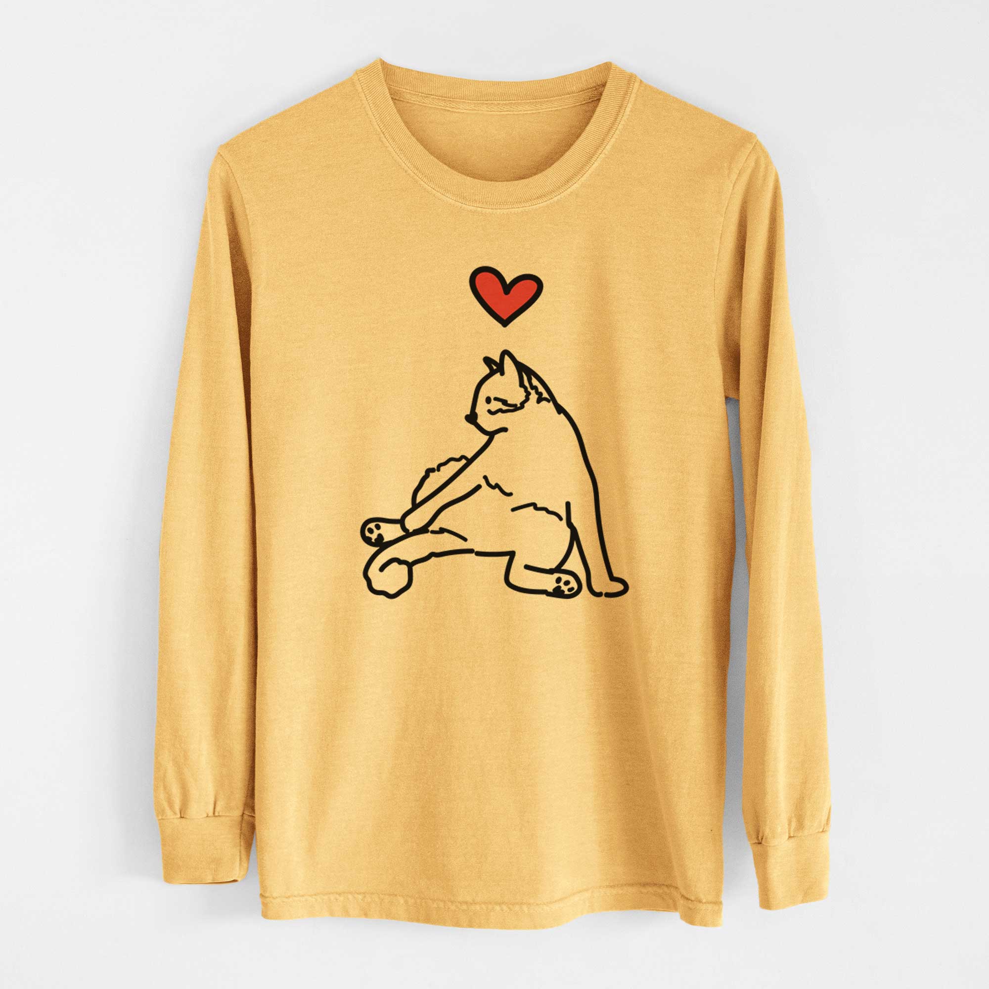 Love Always Cat - Tom - Heavyweight 100% Cotton Long Sleeve