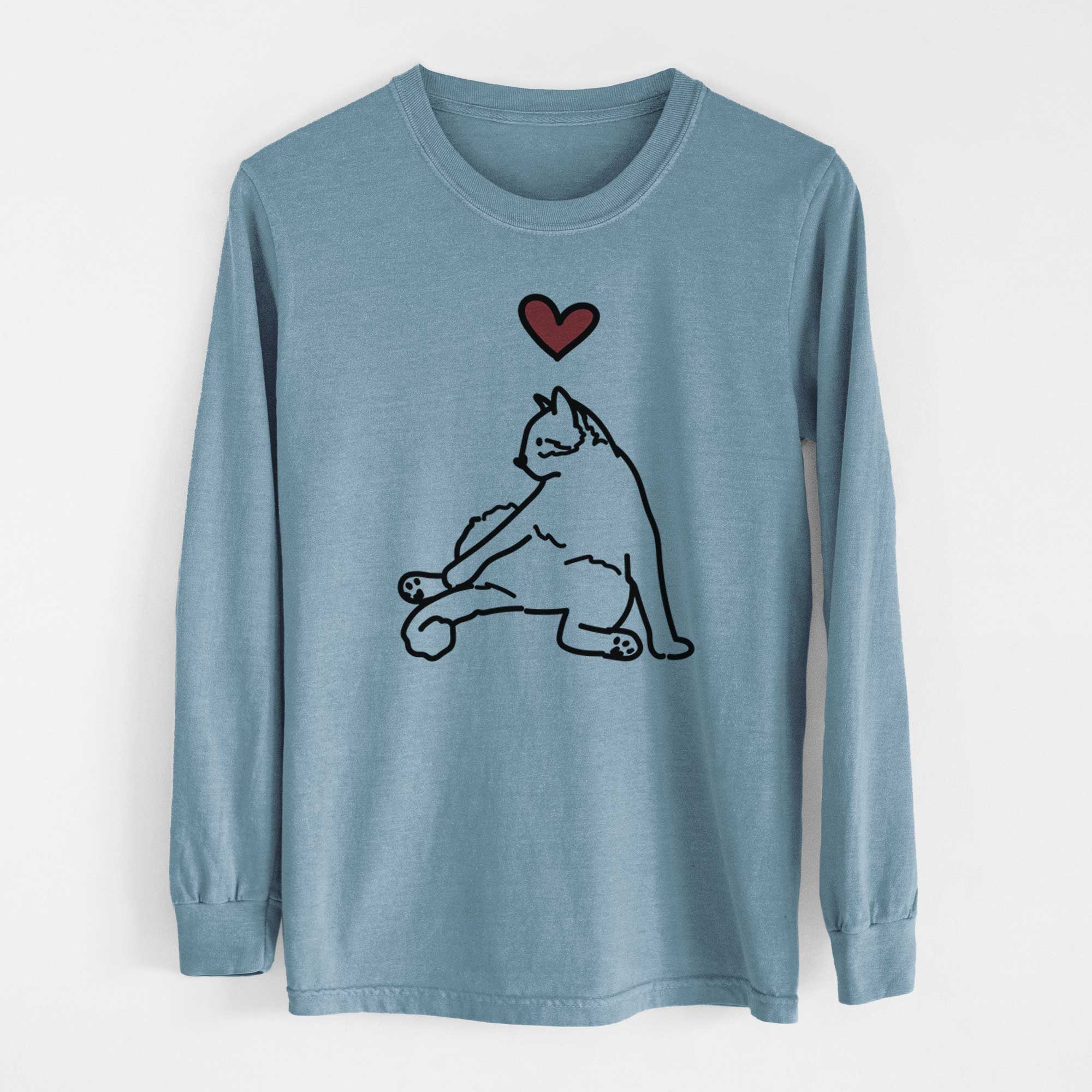 Love Always Cat - Tom - Heavyweight 100% Cotton Long Sleeve