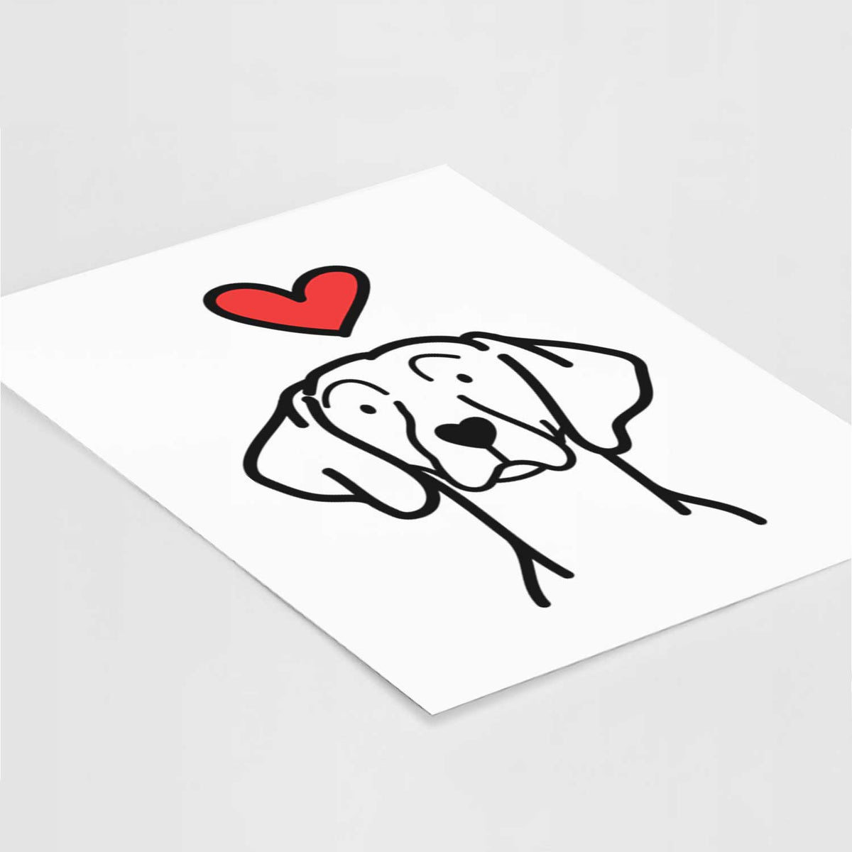 Love Always Weimaraner Art Print