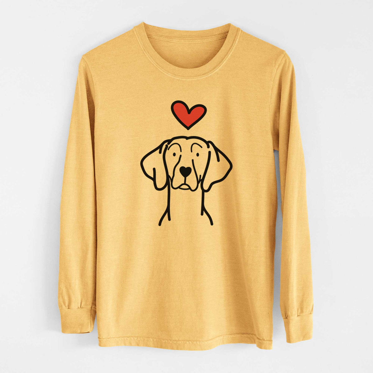Love Always Weimaraner - Heavyweight 100% Cotton Long Sleeve