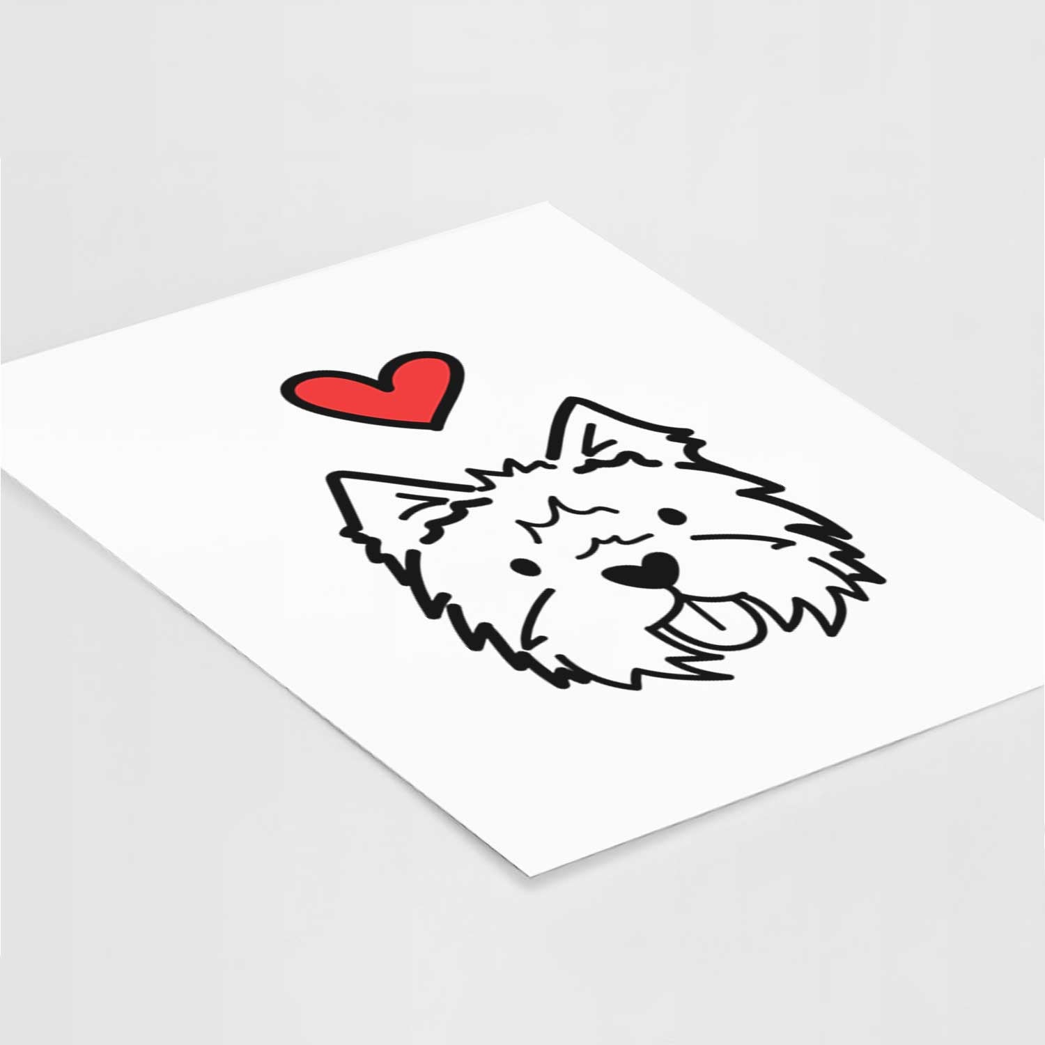 Love Always West Highland Terrier Art Print