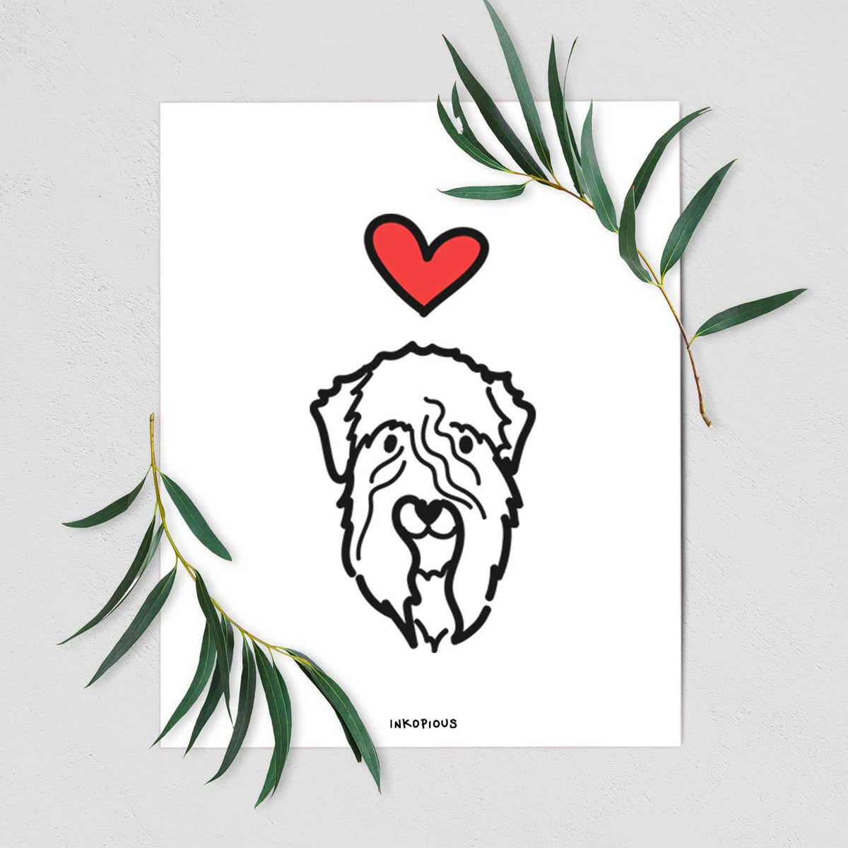 Love Always Soft Coated Wheaten Terrier Art Print
